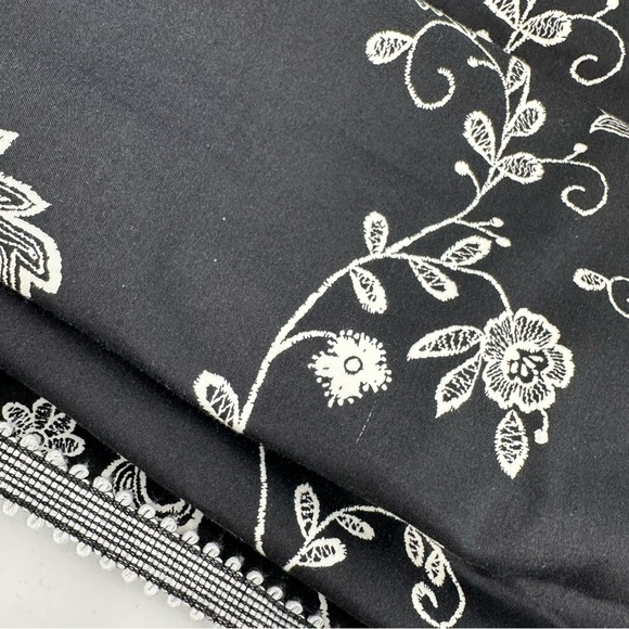 Madison Leigh Dress Women’s 12 Black Floral Tie Belt Sundress Classic Preppy - Picture 5 of 14